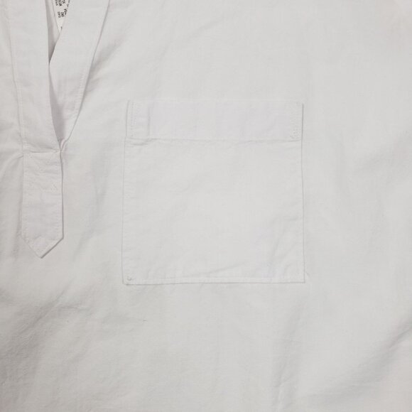 Madewell Lakeline Popover Shirttail Top Women's Size XS Eyelet White Summer Top - Picture 13 of 16